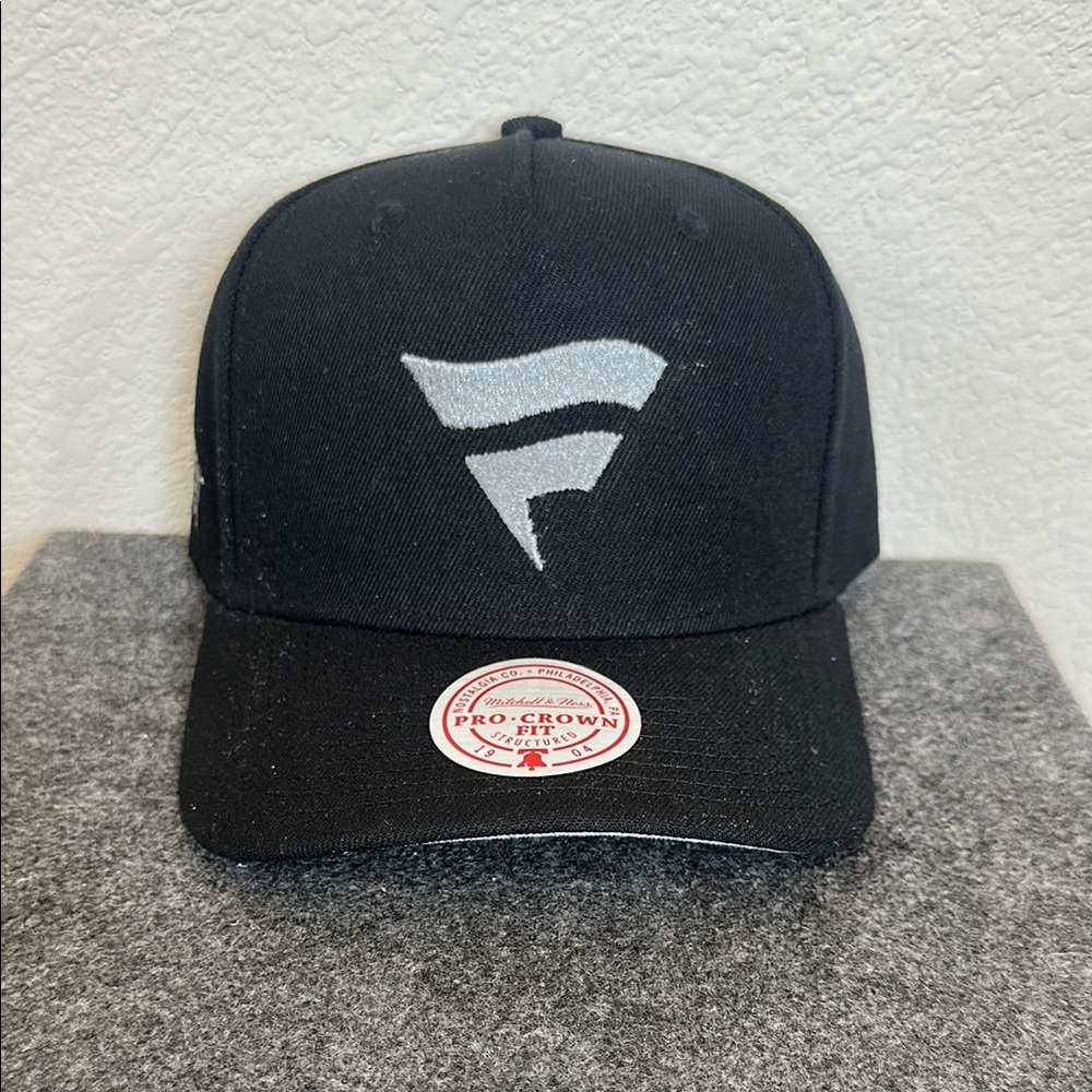 Mitchell & Ness Black Cap Silver Fanatics Logo Super Bowl LVIII Party Las Vegas